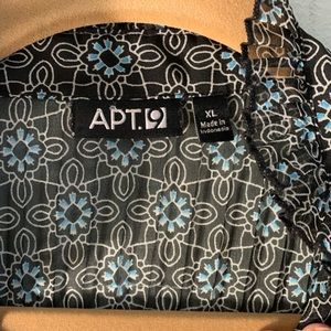 Apt. 9 Tops - Apt 9 Sleeveless, Ruffled, Sheer Blouse Size XL Apt. 9 Tops - Apt 9 Sleeveless, Ruffled, Sheer Blouse Size XL